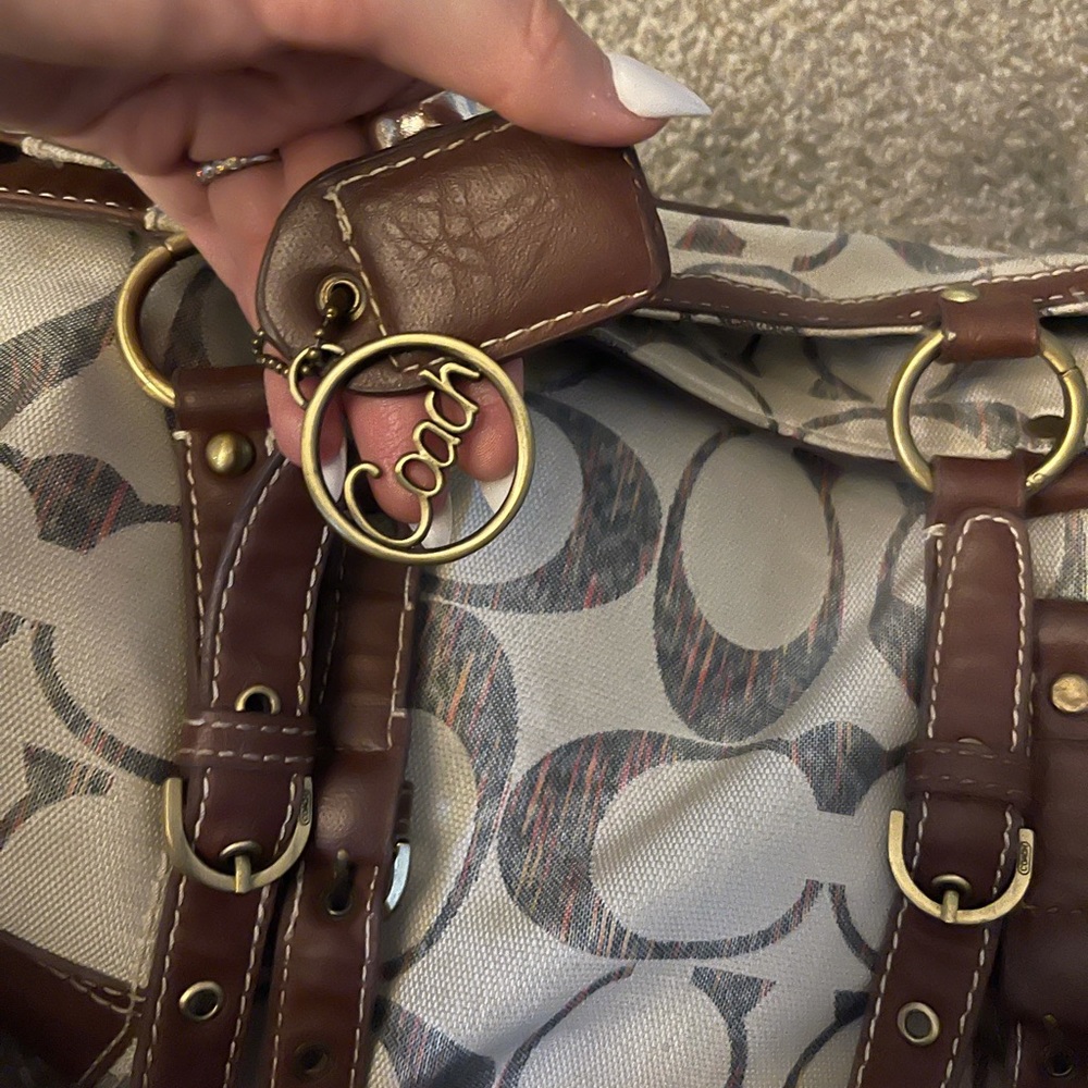 A slightly used coach purse